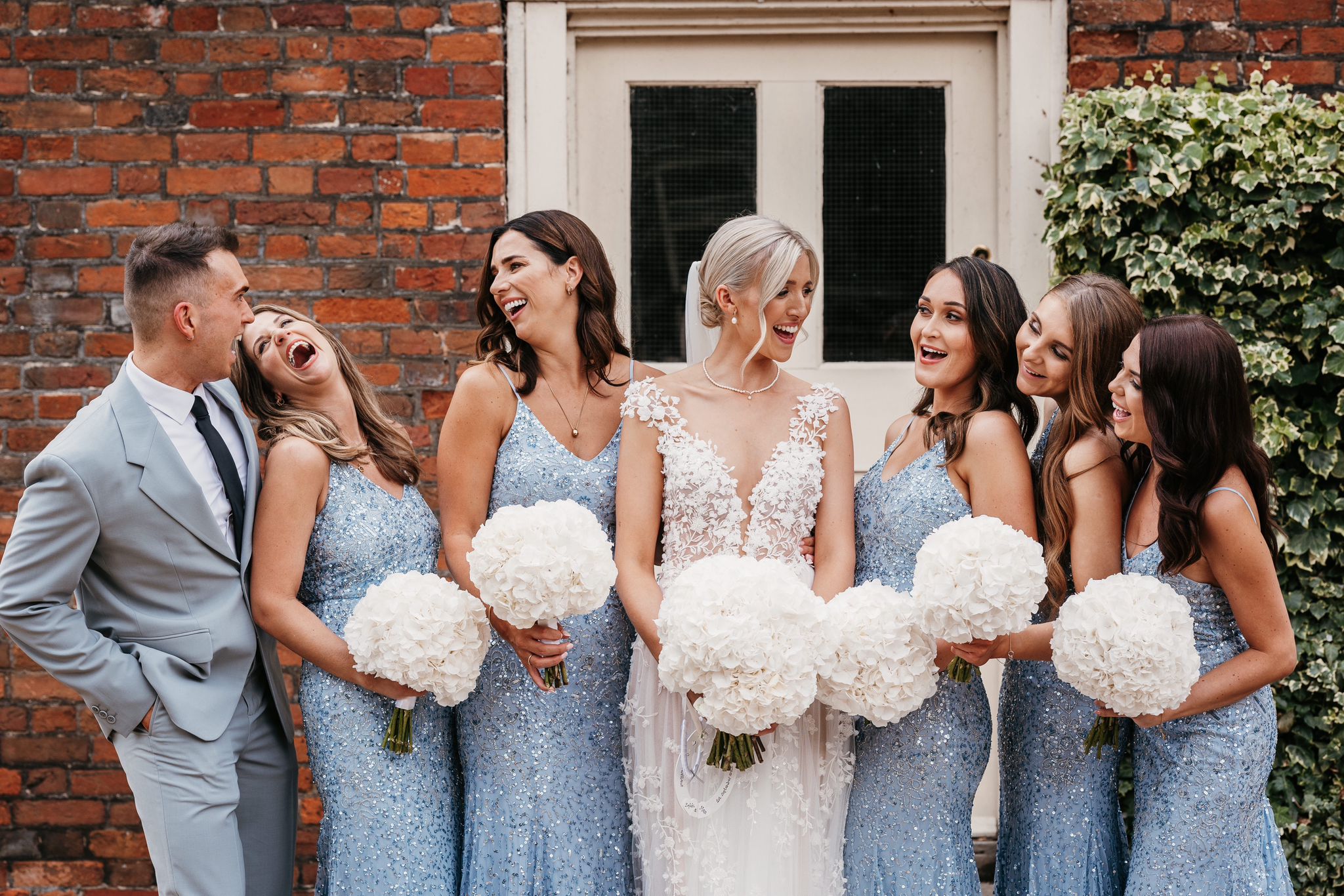 Bridal party hair and makeup by Liz Patey