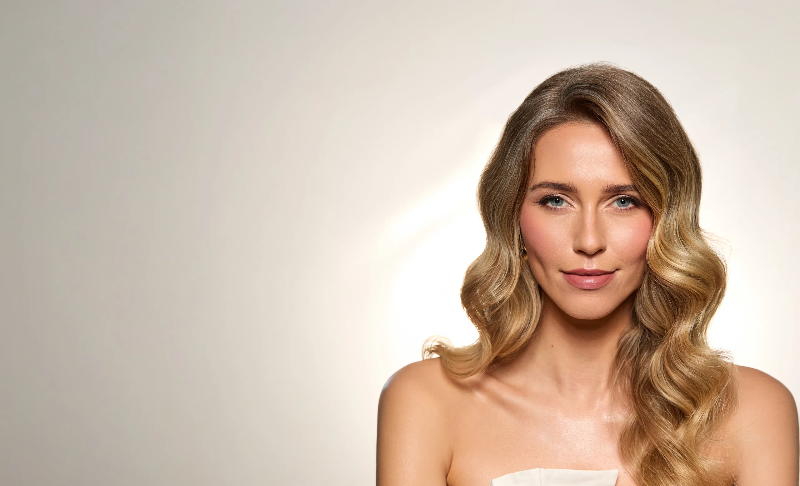 Luxury bridal hair and makeup portrait by Liz Patey